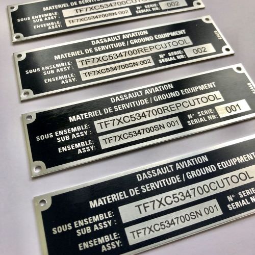Voir le projet Gravures sur plaques machines en aluminium Réalisation Gravures sur plaques machines en aluminium Moselle