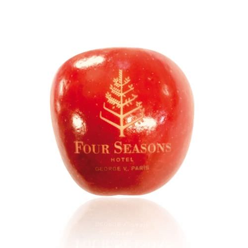 Réalisation Gravure logo sur fruit Moselle