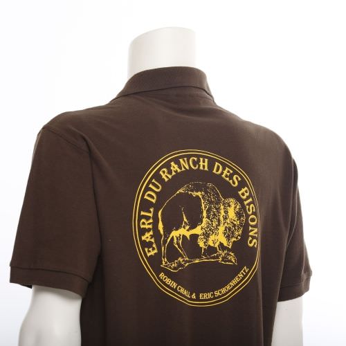 Réalisation Marquage dos sur polo Moselle