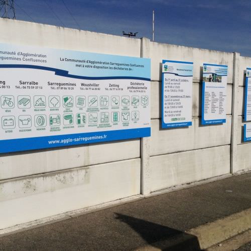 Réalisation Ensemble de panneaux d’affichage Moselle