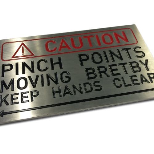 Réalisation Plaque métallique fraisée Moselle