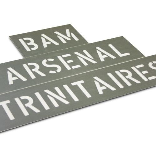 Réalisation Pochoir en métal Moselle