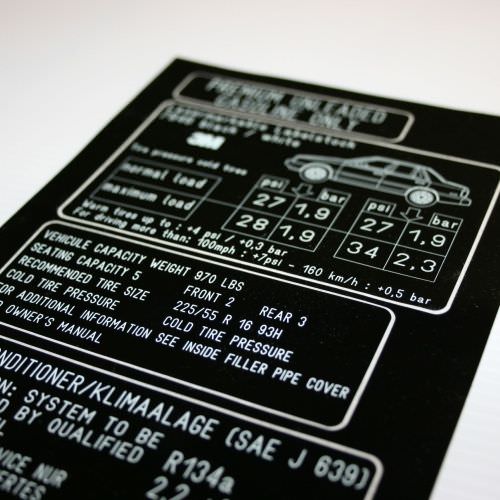 Réalisation Etiquettes infalsifiables gravées Moselle