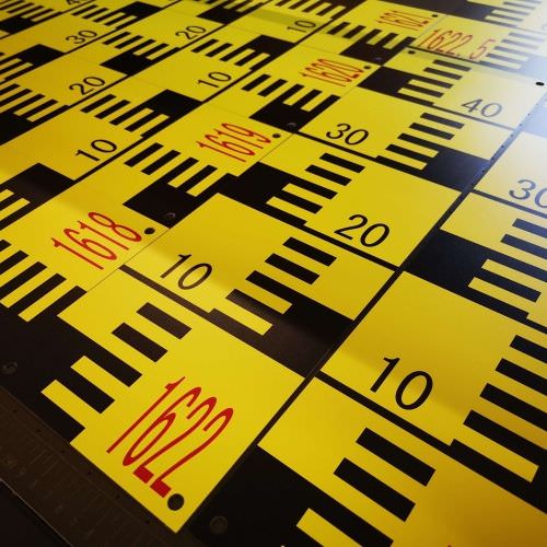 Réalisation Echelles limnimétriques en aluminium Moselle