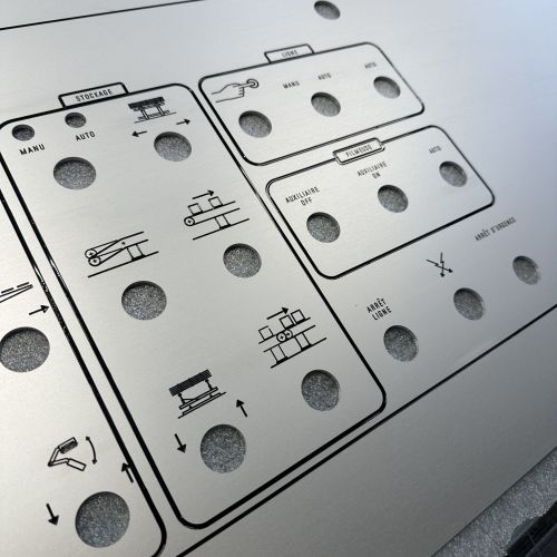 Synoptique en aluminium ép.3mm