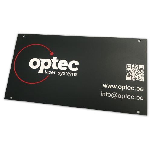 Réalisation Plaque en aluminium anodisé gravée et mise en peinture Moselle