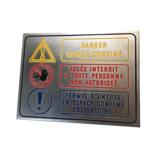 Réalisation Signalétique de sécurité en plaque gravée Moselle
