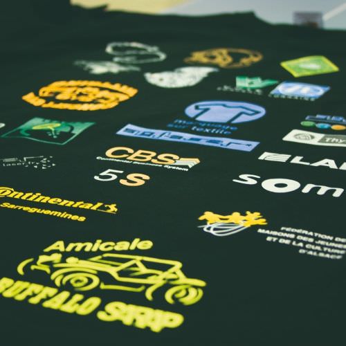 Réalisation Logos multiples sur t-shirt Moselle