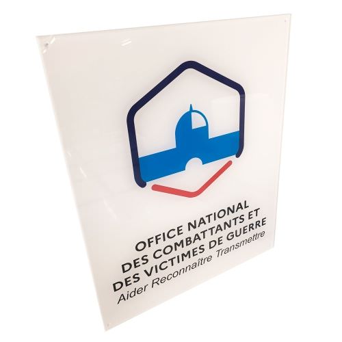 Plaque signalétique en PMMA