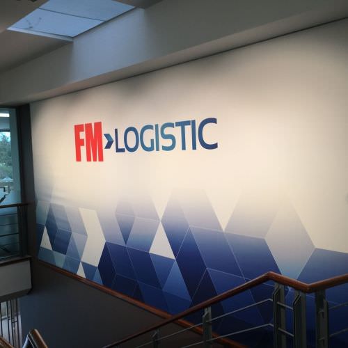 Réalisation Toile tendue pour cage d'escalier Moselle