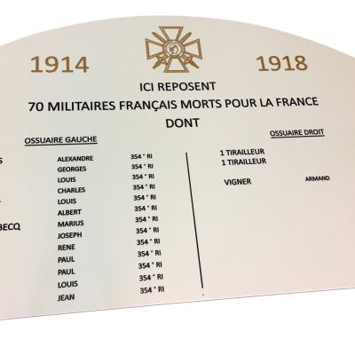 Plaque commémorative